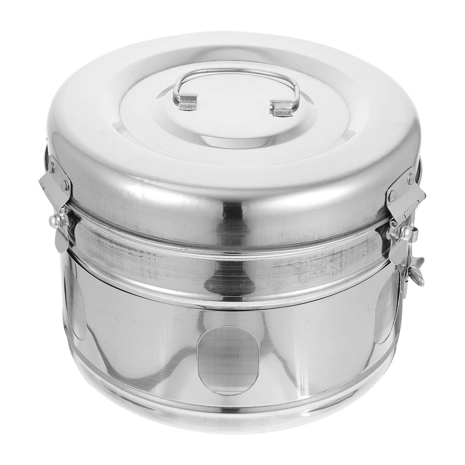 

Stainless Steel Storage Tank Clinic Container Cotton Ball Holder Jar Medical 304 Sample