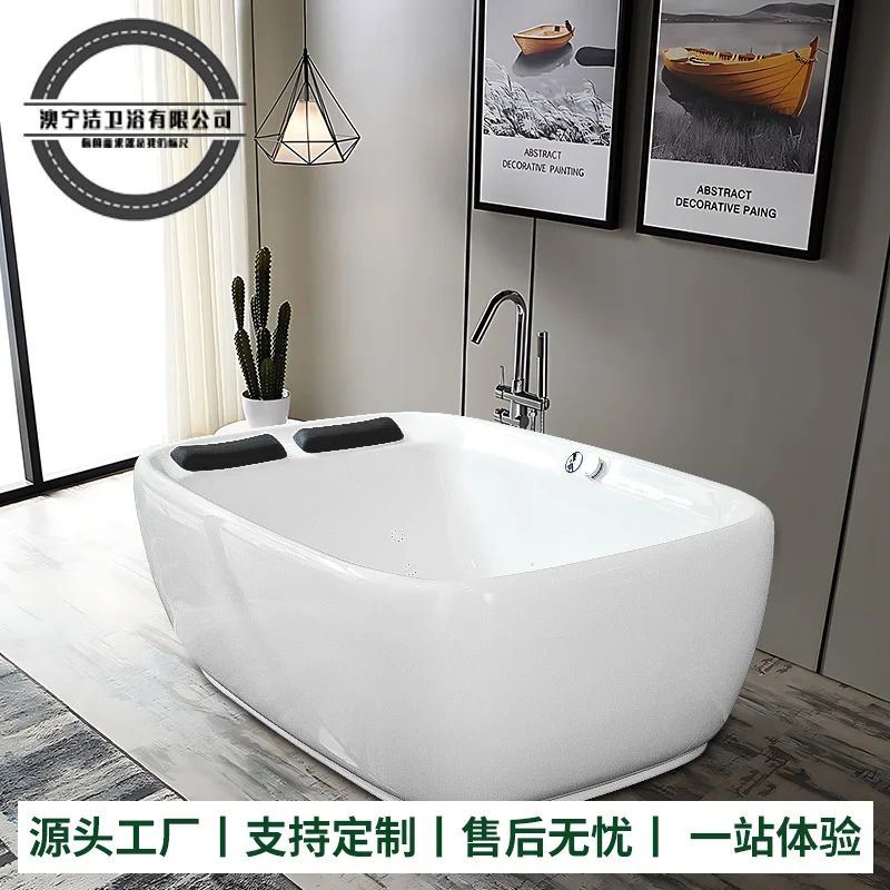 Surf Jacuzzi Acrylic Double Smart Constant Temperature Heated Home Adult Luxury Bathtub