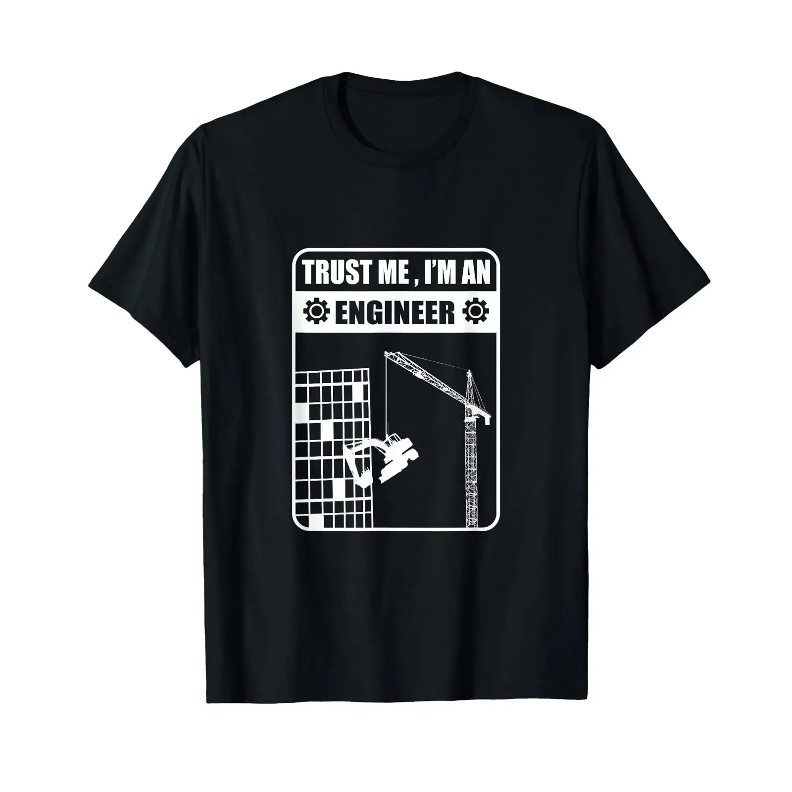 T-shirt "Fais-moi confiance, je suis ingénieur" humour vintage, délavé, unisexe, un peu streetwear, doux, extensible, confortable, respirant