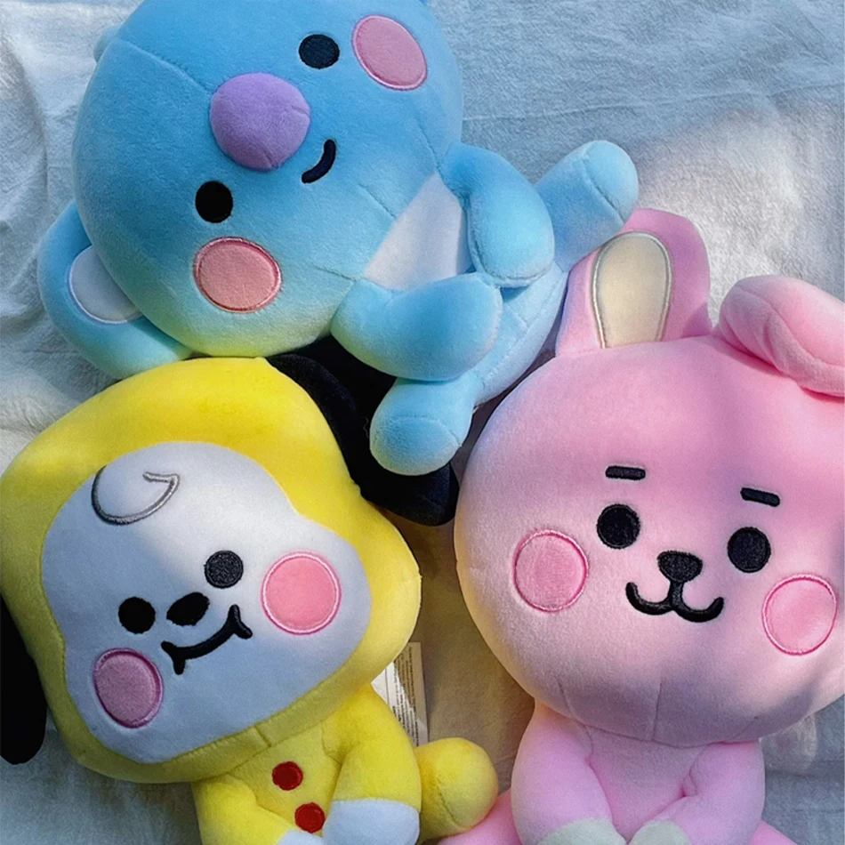 لطيف الحيوان الرسوم المتحركة الطفل قلادة أفخم المفاتيح اللعب Bangtan الصبي مجموعات Peluches الكرتون ظهره الديكور دمى الفتيات الهدايا #1
