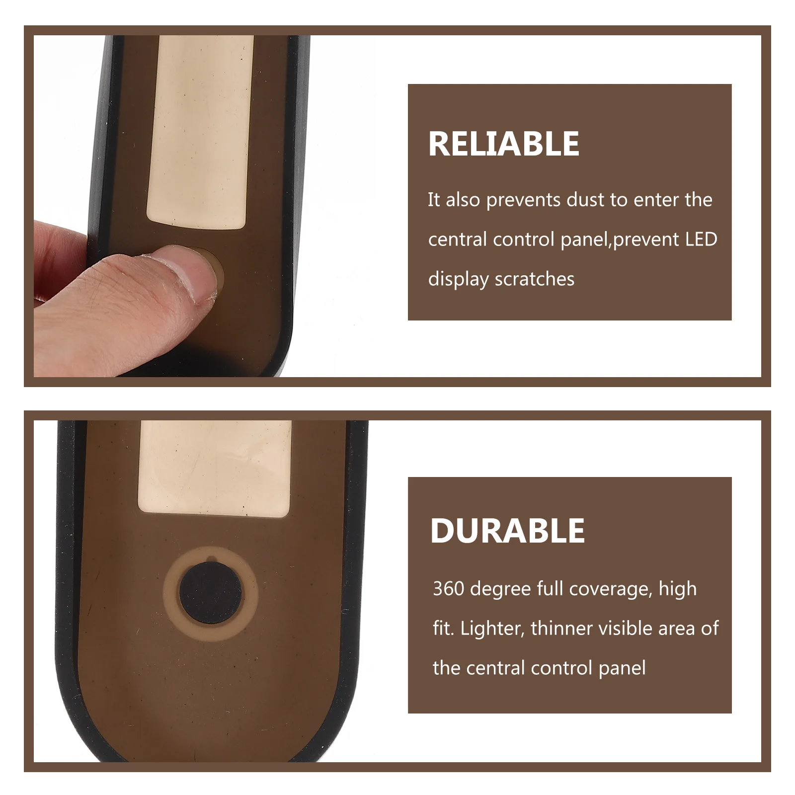 

2pcs Scooter Waterproof Silicone Protective Cover Shockproof Dustproof For Electric Control Panel Screen Shell