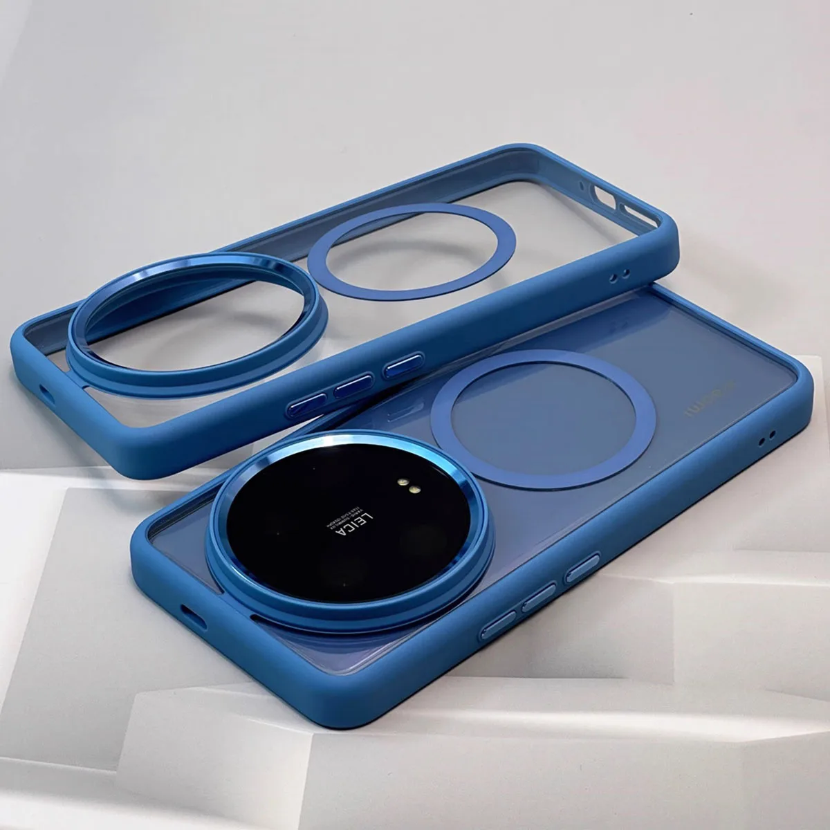HD Transparent Magnetic Case For Xiaomi Mi 14 Ultra 14Ultra Shockproof Bumper Wireless Charge Back Cover Shell