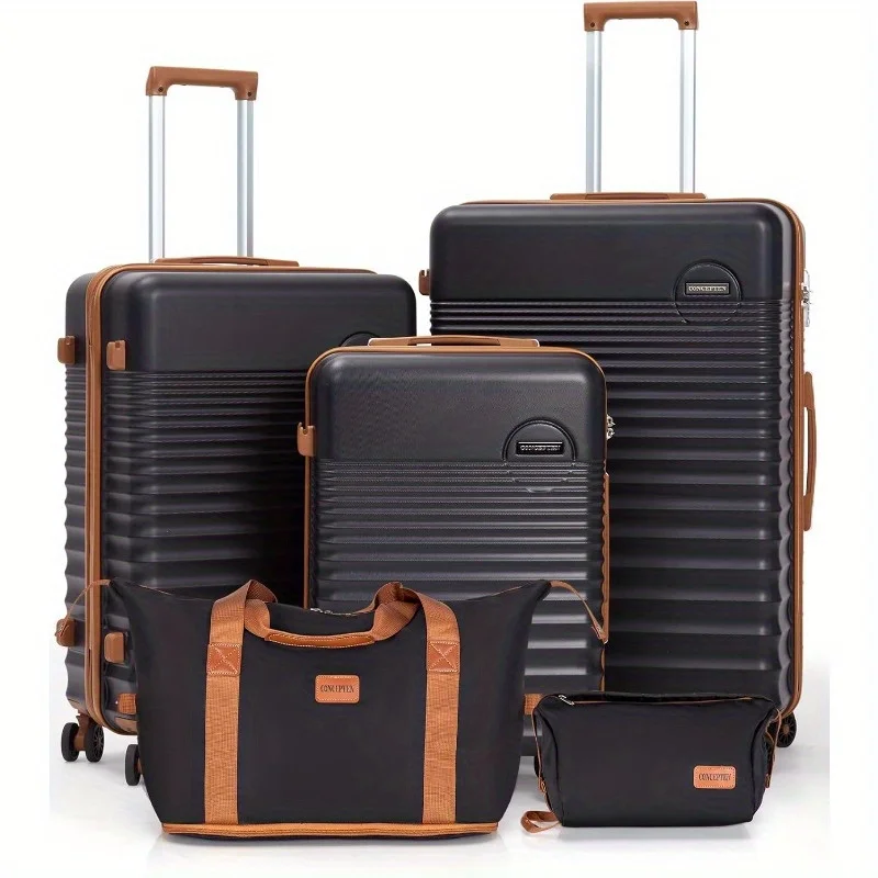 Luggage Sets 5 Piece Suitcases with Wheels Hardshell Suitcase Set ABS Carry on Luggage Set with TSA Lock Travel Luggage