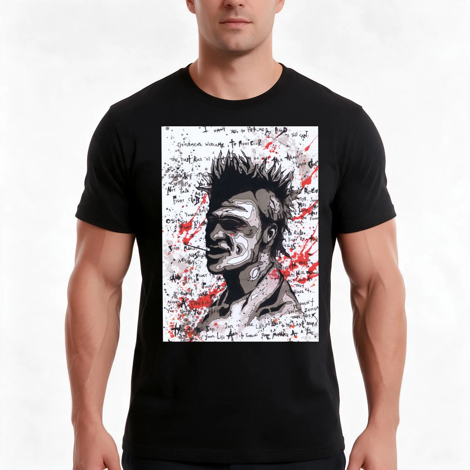 I Want You To Hit Me As Hard As You Can T-Shirt, Summer Casual Cotton Tee, Oversized Streetwear Tops, Vintage Graphic Print