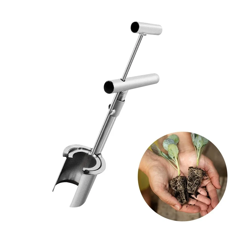 

Planting Tool Transplanting Puncher Handheld Stainless Steel Mini Garden Hand Tool Transplanter Garden Planter Tool Outdoor