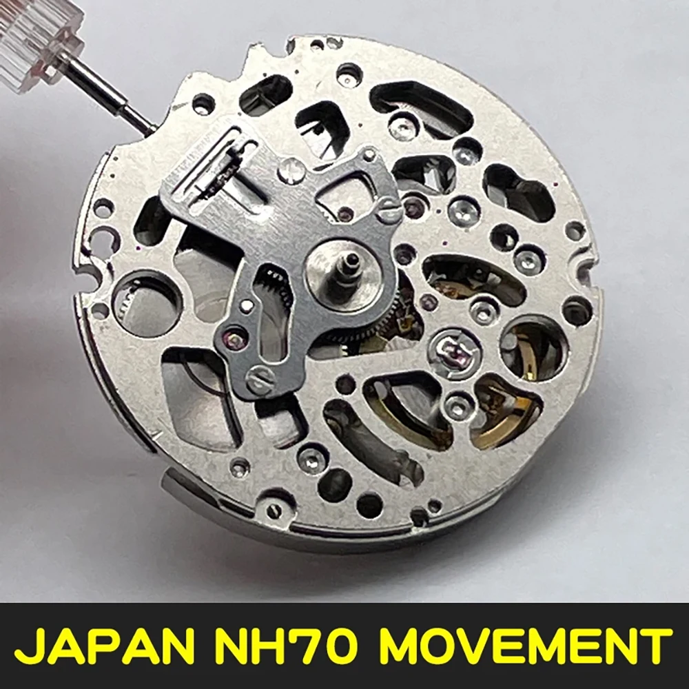 Japan Original NH71 NH72 NH70 High Accuracy Skeletonized Movement Automatic Self-winding 24 jewels Mechanism Modification Parts