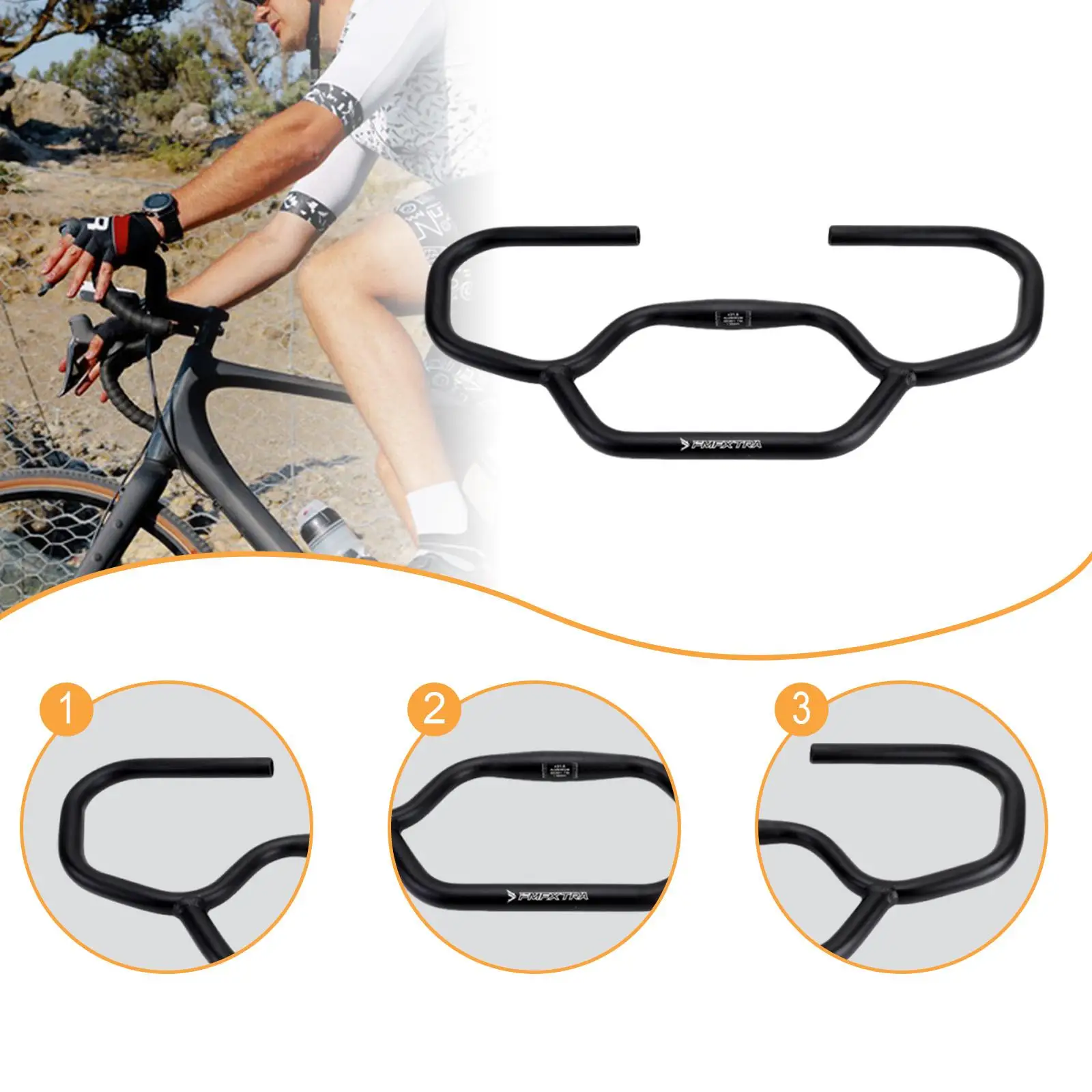 

Universal Aluminum Alloy Butterfly Handlebar Bicycle Accessory for Road Trekking Mountain Bikes