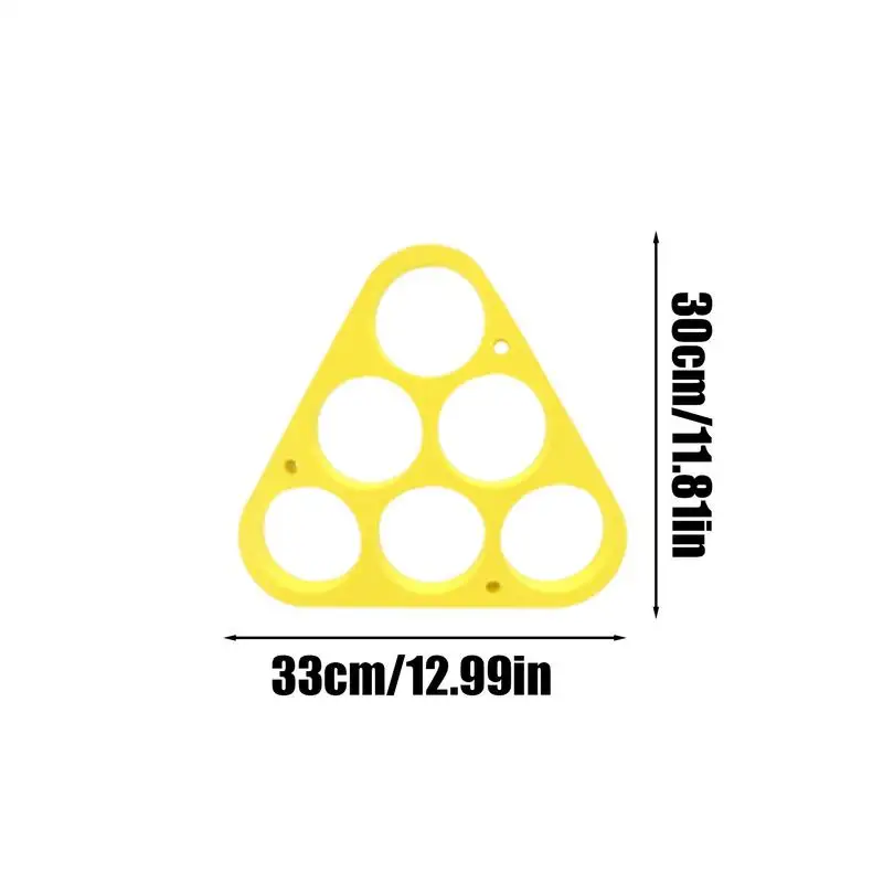 Juegos de lanzamiento de anillo de piscina, juego de piscina triangular de espuma flotante, deportes acuáticos flotantes de espuma con bolas, habilidades motoras, natación