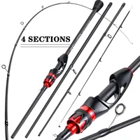 Sougayilang 0.8-5g Soft Tip Fast Action Carbon Fiber Spinning Fishing Rod 2.1m Casting Rods Stream Lake Fishing for Bass Pike