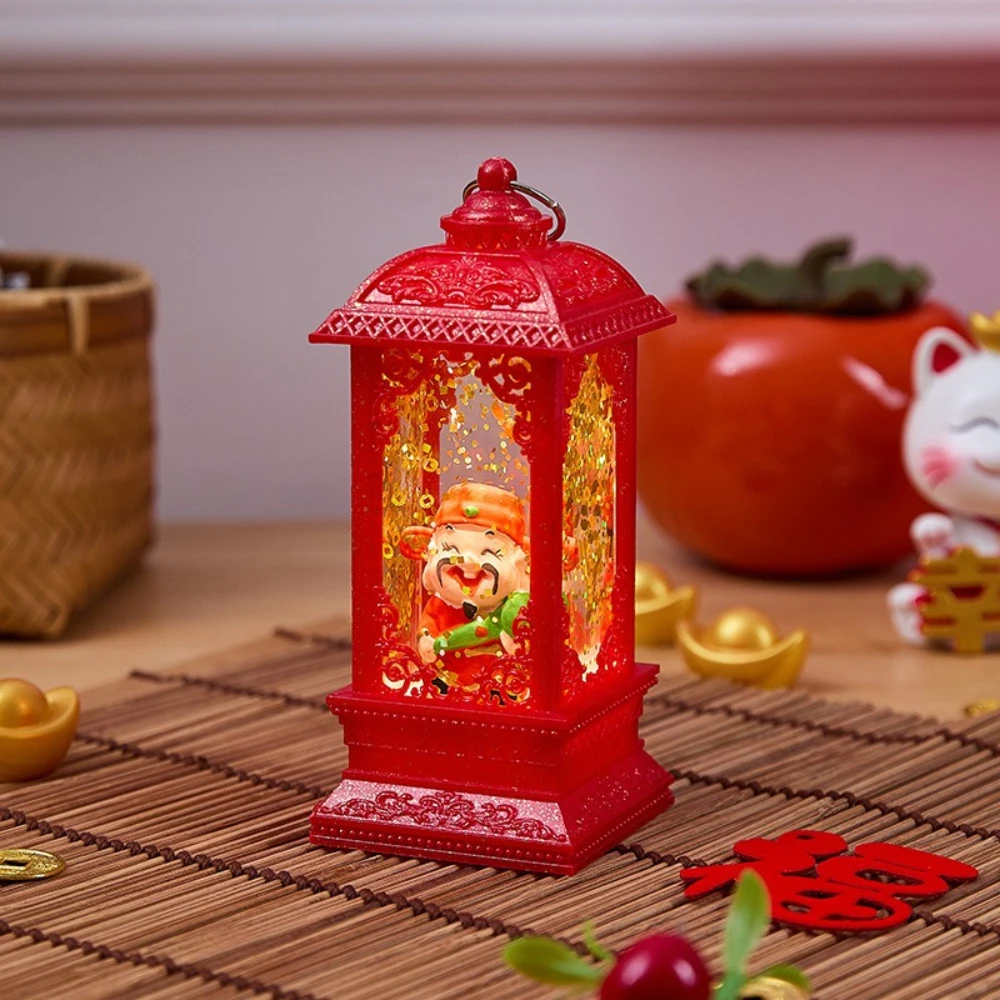 2026 السنة الجديدة الديكور المياه مليئة إله الثروة أضواء ليلية مهرجان الربيع إله الثروة جذب الثروة منضدية ديكور