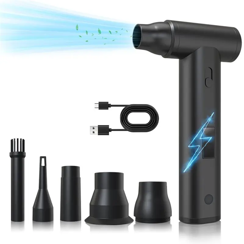 

ABYO Mini Turbo Fan Dust Removal LED Display Brushless Jet Fan Electric Air Duster Jet Dry Blower