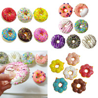 Soft Artificial Donut Bread Doughnuts Stress Relief Novelty Toy Squeeze Toys Simulation Cake Model Wedding Decoration