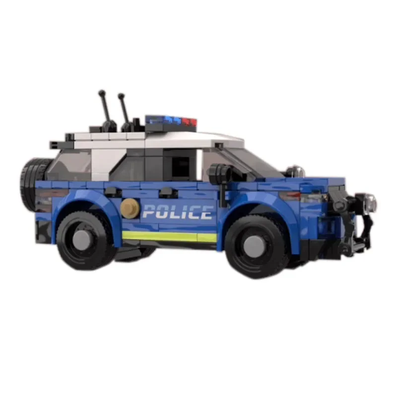 Classic Customized MOC-165726 Interceptor Car Police Car Splicing Model 286pcs Boy Puzzle Education Birthday Christmas Toy Gift