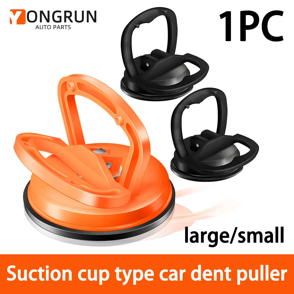 YONGRUN Car Repair Tool Body Repair Puller Black Orange For Car Dent Glass Suction Removal Tool Suction Cup Dent Removal Puller