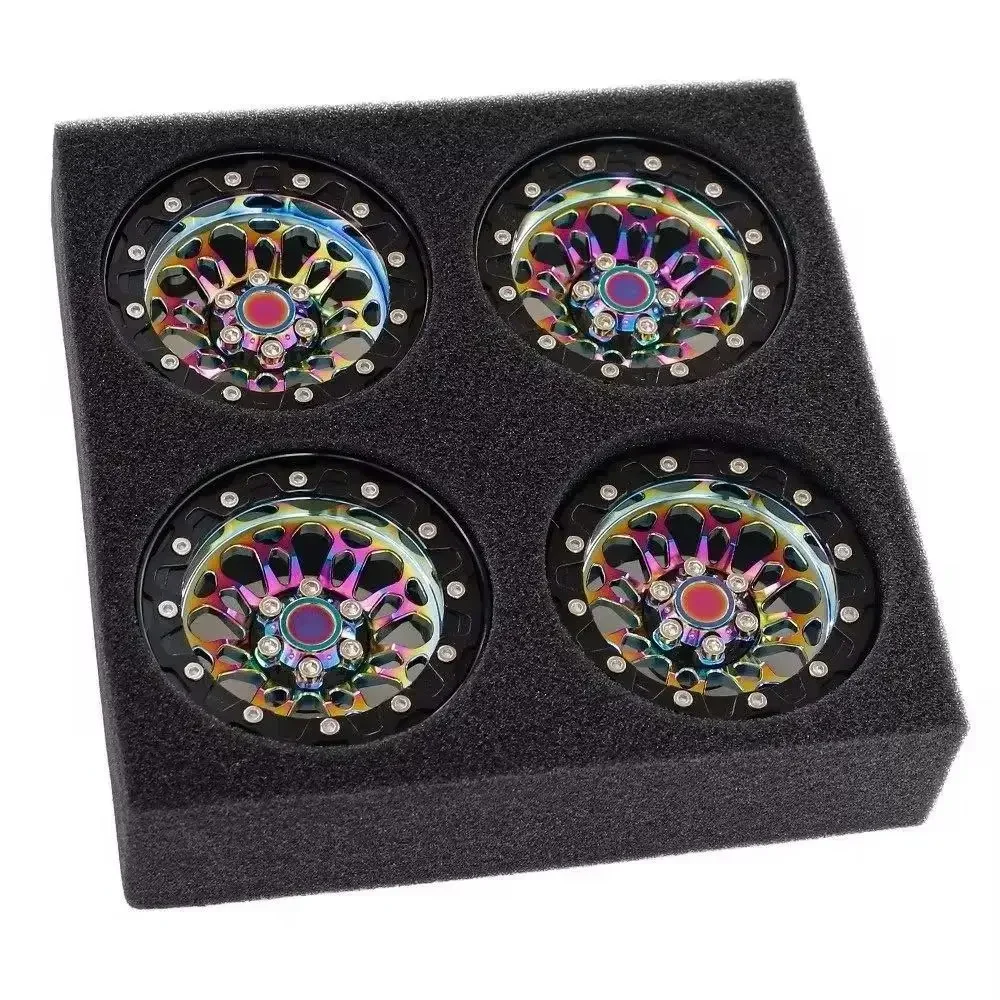 

Aluminum 2.2 INCH Deep Dish Beadlock Wheel Rim for RC Crawler Car 1/10 Axial SCX10 ii 90046 Redcat TRXS TRX4