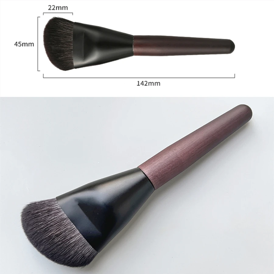 Shaped Sculpting Foundation Brush Contour Goat Hair Multifunctional Concealer Makeup Brushes Beauty Tools