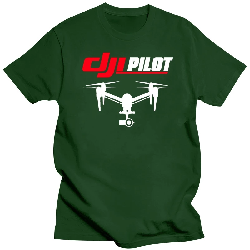 DJI PILOT INSPIRE 2. T-SHIRT Męskie koszulki Letni styl Moda Swag Męskie koszulki z krótkim rękawem Letnie koszulki z dekoltem w szpic