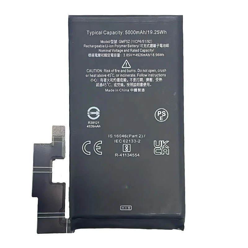 5000mAh 3.85V Lithium Ion Battery For Google Pixel 7A GLU7G GZE8U GP5JE High Capacity Long Lasting Phone Battery