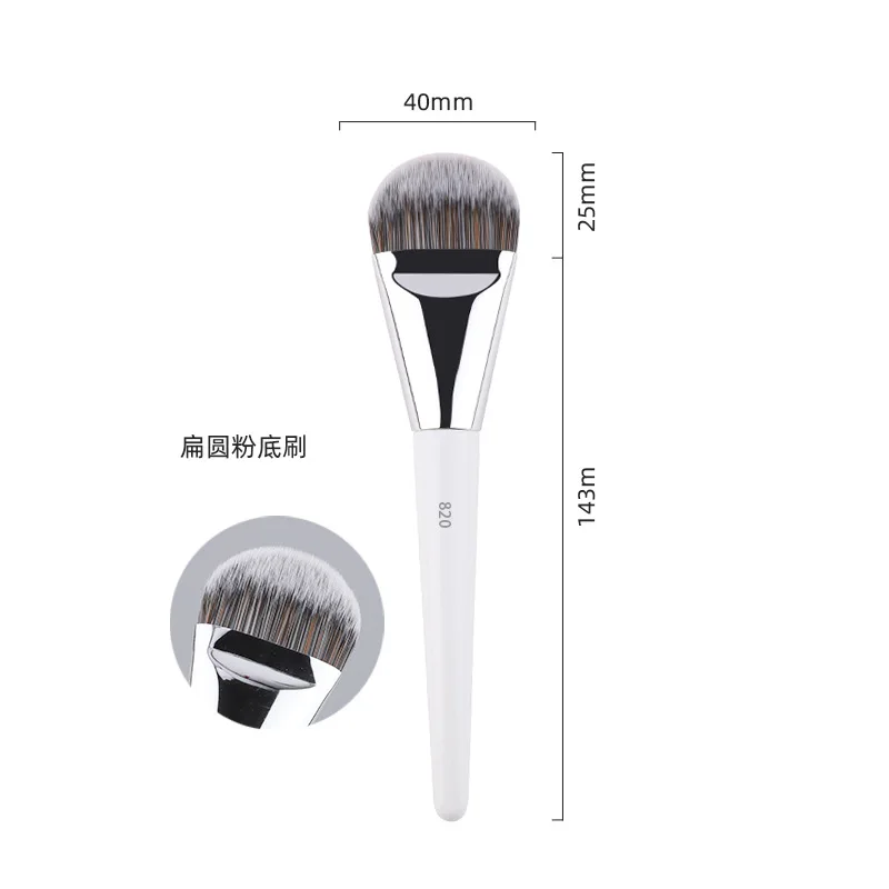 10pcs/set White Powder Makeup Brushes 3D Liquid Foundation Base Make up Brush Eyeshadow Detail Face Eye Concealer Beauty tool