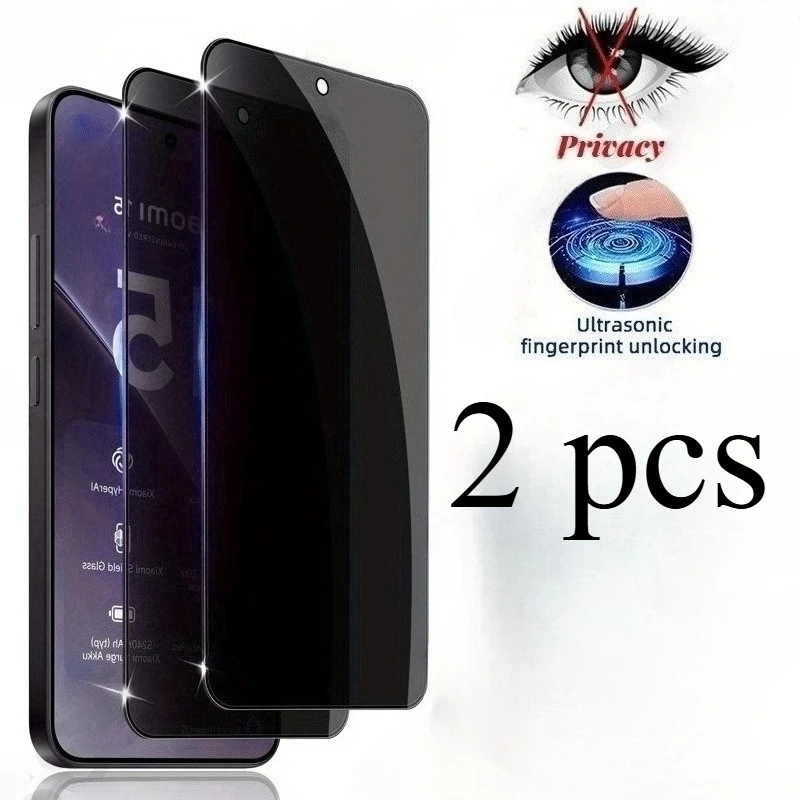 

2pcs Anti-Spy Tempered Film for Xiaomi 15 14 13 Anti-Scratch for Xiaomi 14T 13T Pro Anti-Shatter Tempered Glass Privacy Film