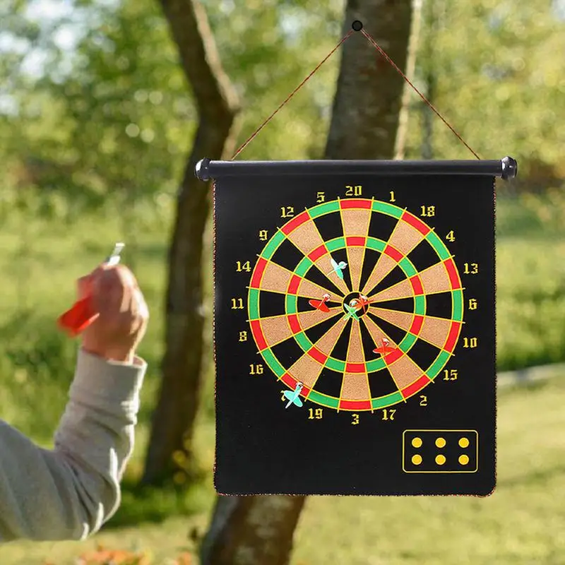 Magnetic Dart Board For Kids Toy Party Games Double-Sided Dartboard