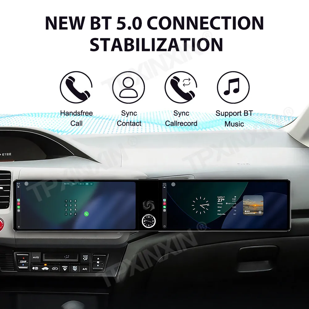 

Автомобильные аксессуары: автомагнитола для Honda Civic 2012-2015 с Android Auto, GPS-навигацией, мультимедийным стереоприемником, головным устройством и офлайн-картами