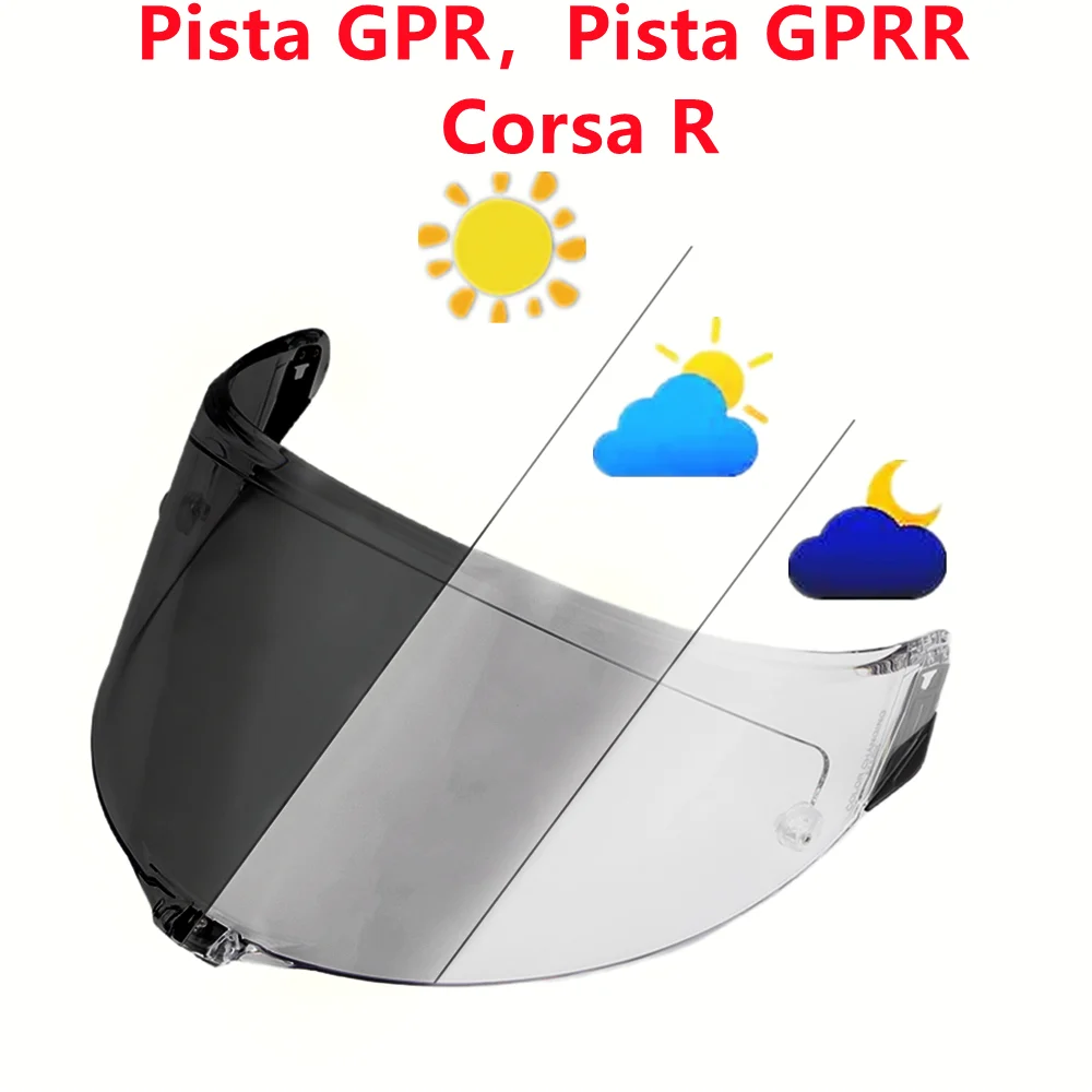 

Pista GP Helmet Shield for AGV Pista GP RR Visor Photochromic Use day and night UV protection High strength high toughness Lens