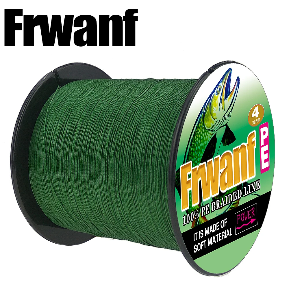 

Frwanf 300M 500M 1000M 4 Strand PE Braid Fishing Line 6LB-100LBS 0.10MM-0.55MM Super Strong Multifilament Fishing Lines thread