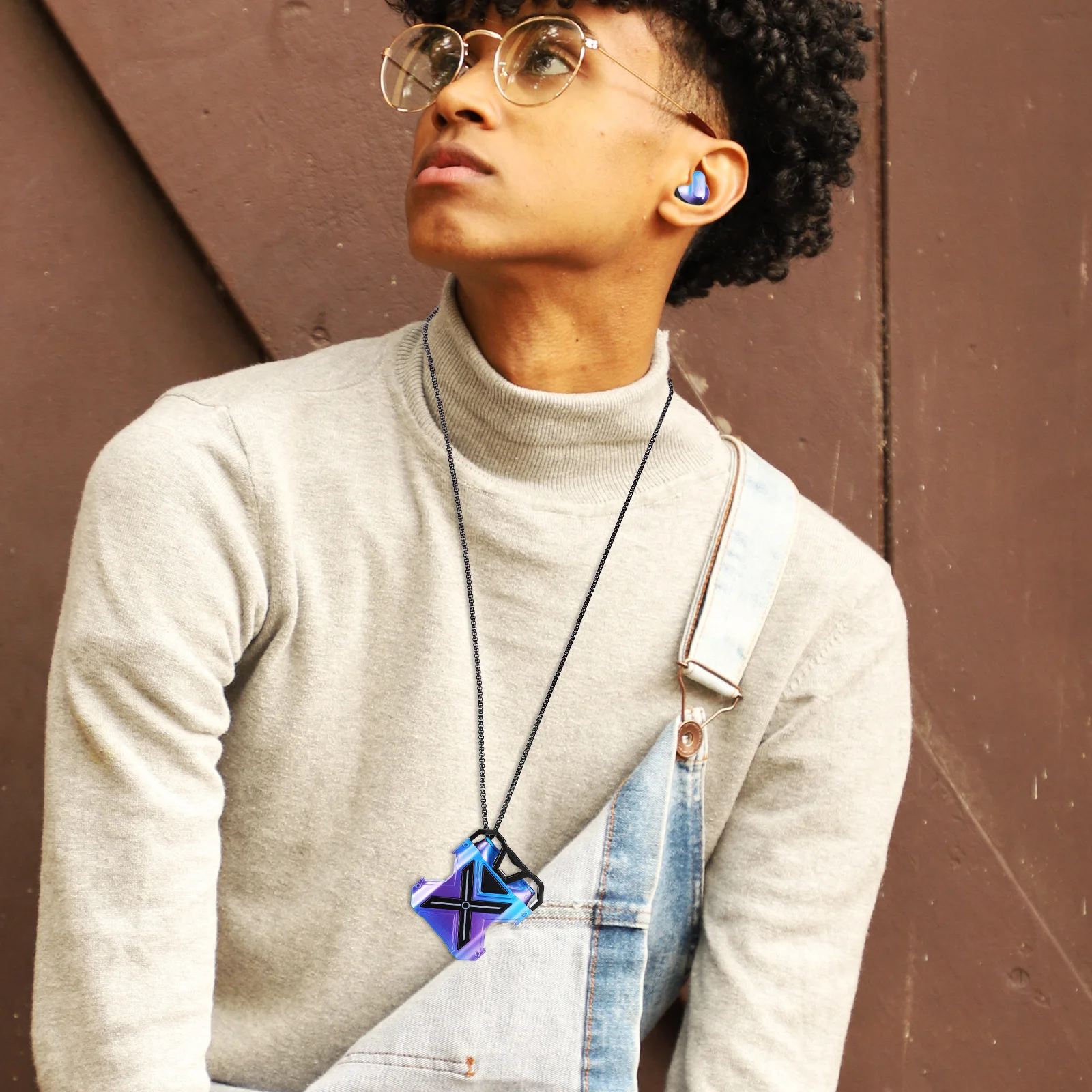 

1 Pair Earbuds Wireless Noise Cancelling In Ear Headphones Touch Control Zinc Alloy Case For Gaming Mini Earbuds