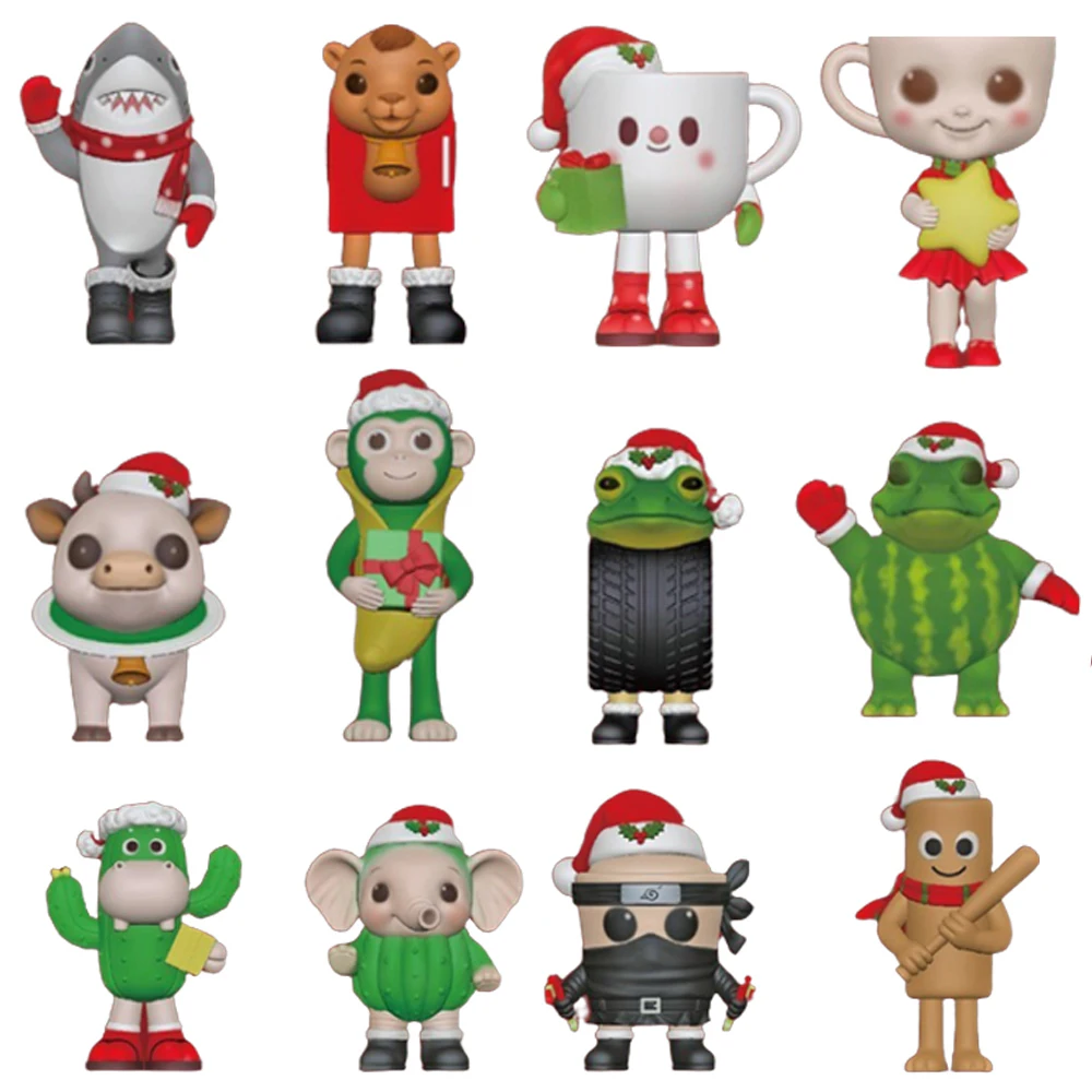 عيد الميلاد طبعة Tangtungsahur الشكل مضحك دمية سطح المكتب ديكور Tralalero Tralala نموذج لجسم صندوق غامض الاطفال هدايا عيد الميلاد