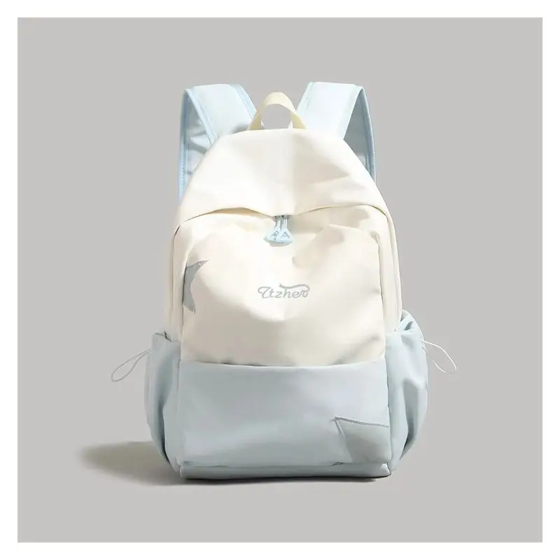 High-value Contrasting Backpack 2026 Female College Student Schoolbag Large-capacity Lightweight Short-distance Travel Backpack
