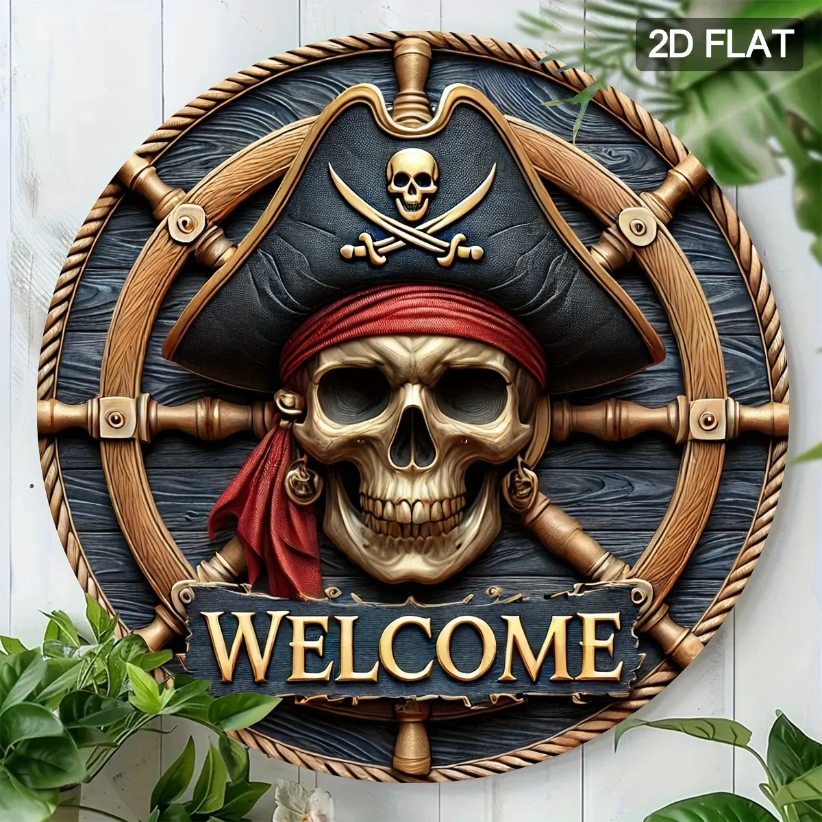 Round logo, wall decoration, suitable for home, bar, seasonal decoration, 2D flat, perfect for room decoration