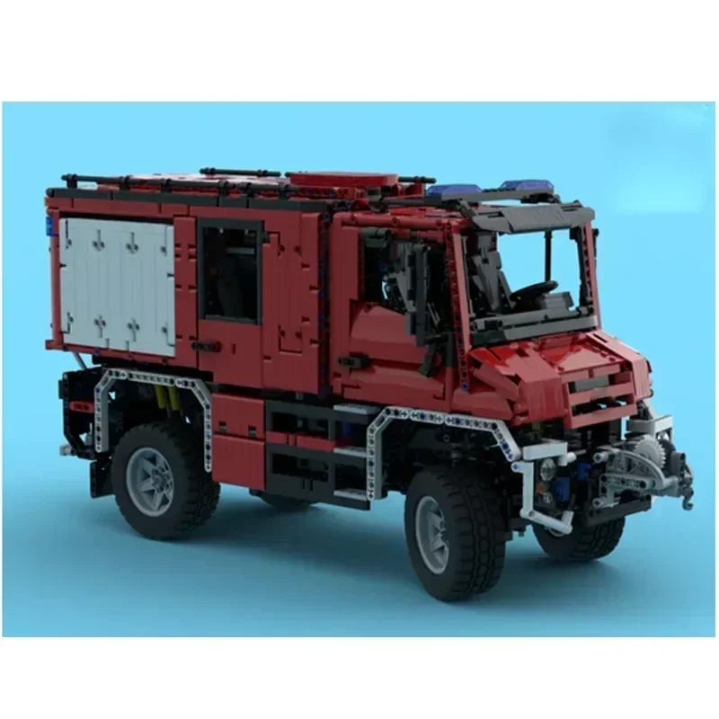 MOC-97560 New City Sprinkler 218 Camion dei pompieri Building Block Modello 5200 Parti Piccoli bambini Dream Fire Hero Camion dei pompieri Giocattolo per bambini Regalo