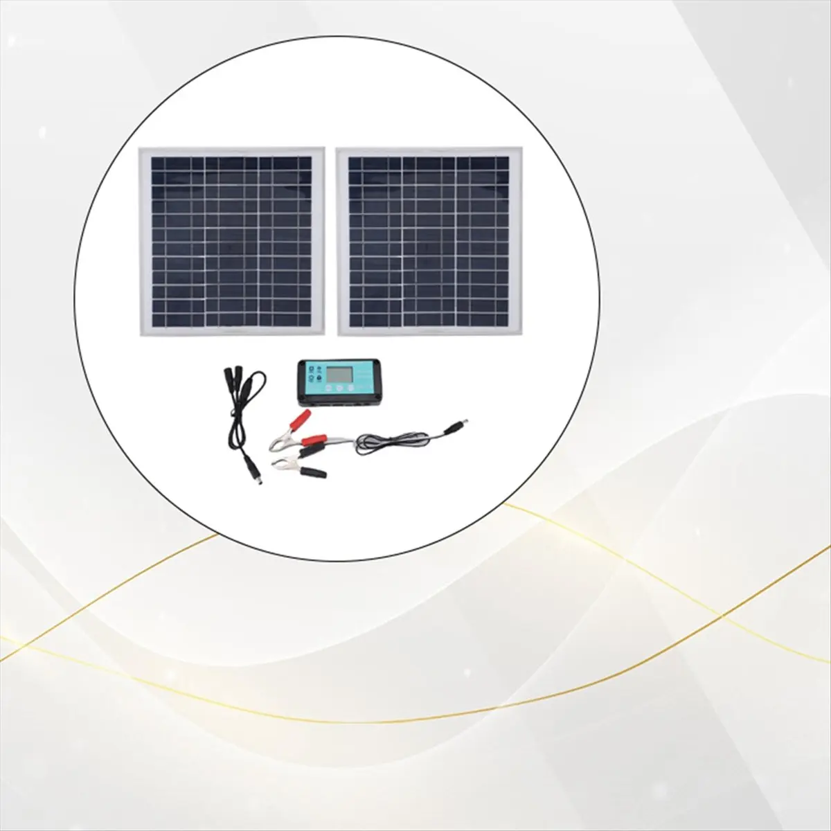 M85K 100W Solar Panel Kit with Charge Controller 12V MPPT Aluminum Solar Panel for Outdoor RV Camping Boat Trailer System