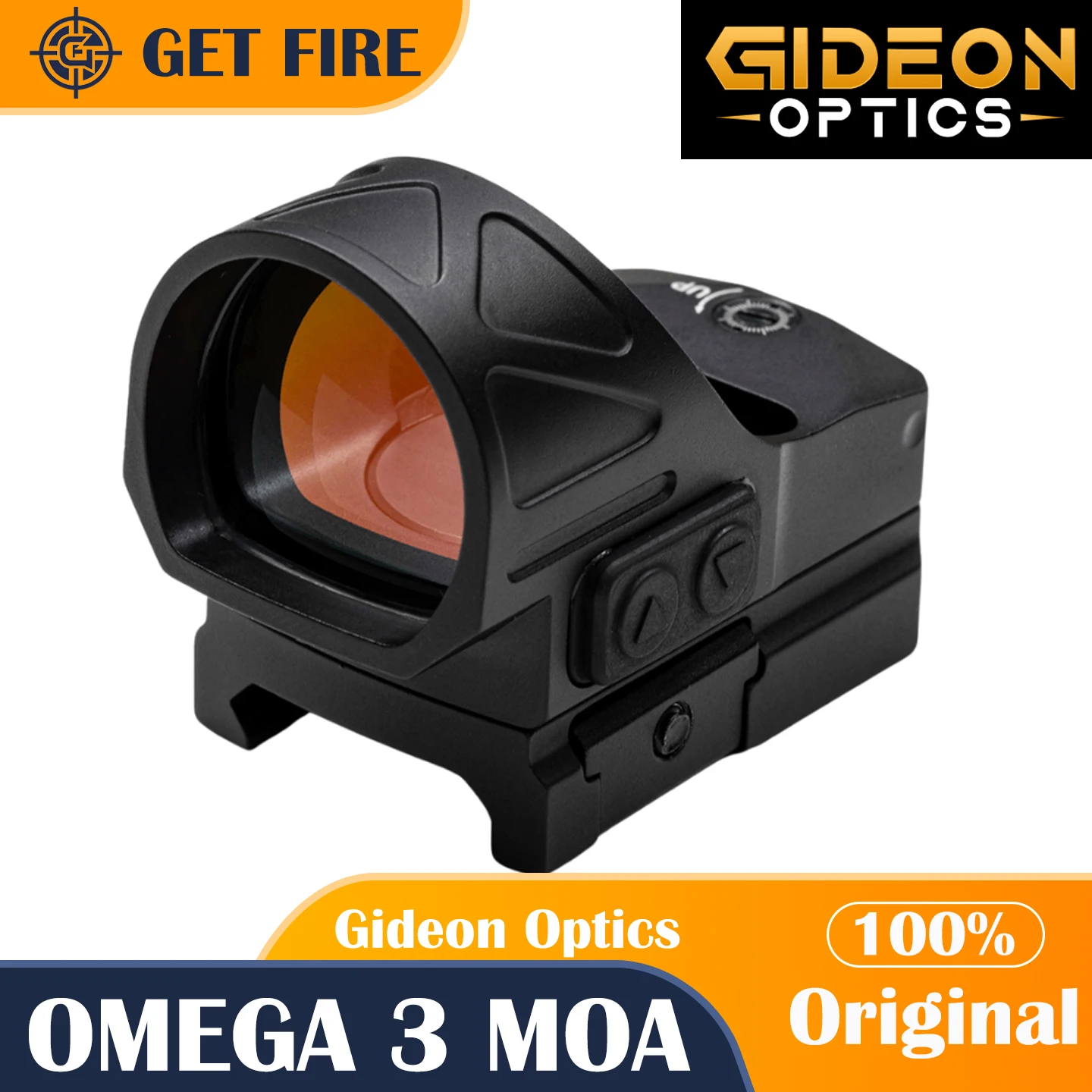 

Original Gideon Optics OMEGA 3 MOA Red Dot Sight Shake Awake Parallax Free 407C/507C Cut Scope For Glock Pistol Shotgun Weapons