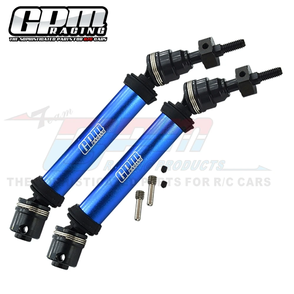 GPM Metal Aluminum Front CVD Drive Shaft 6851A 6851R 6851X For Traxxas 1/10 Rustler Hoss Stampede 4X4 VXL RC Car Upgrade Parts