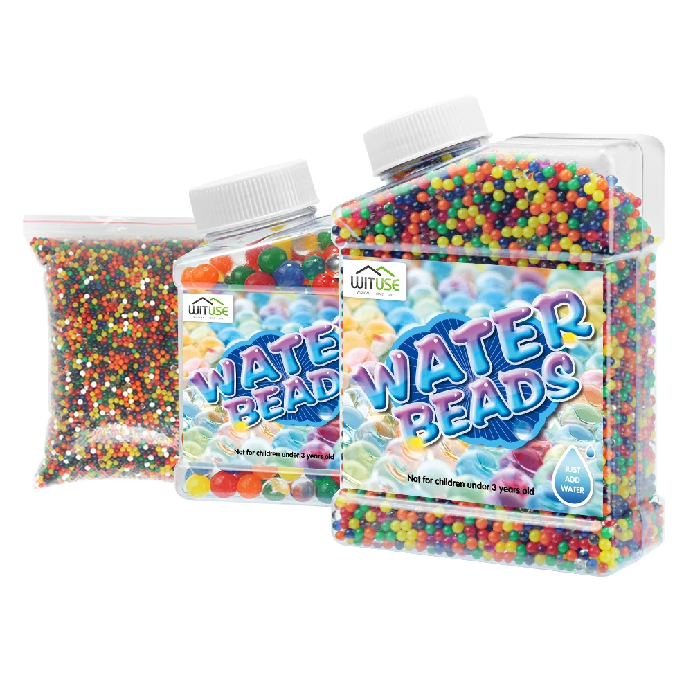 Water Beads Aqua With syringe Magic Filler Rainbow Mix Kids Children Crystal Soil Soft Bullets hydrogel Guns Accessories Toys