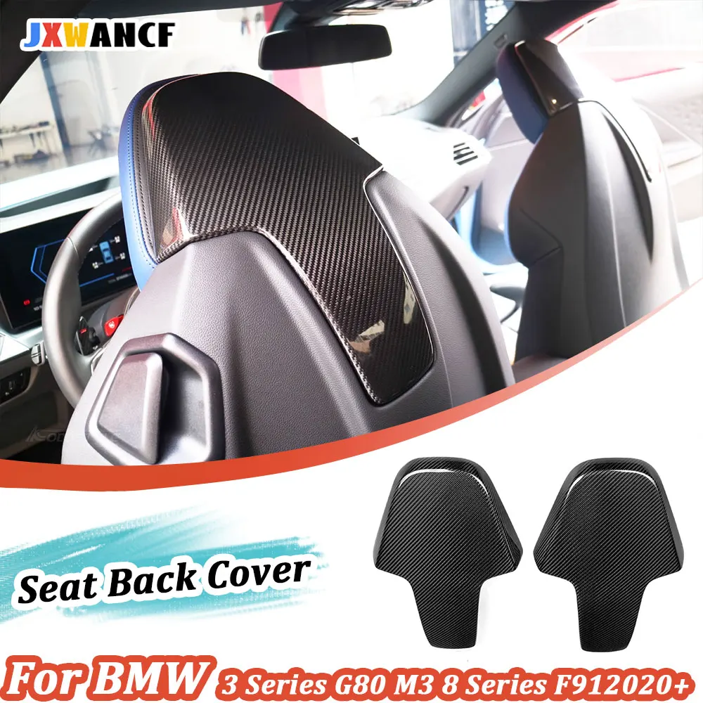 

JXWANCF Dry Carbon автомобильные салонные чехлы на спинку сидений для BMW G80 M3 F91 F92 F93 M8 F97 X3M F98 X4M 2020 + стекловолокно