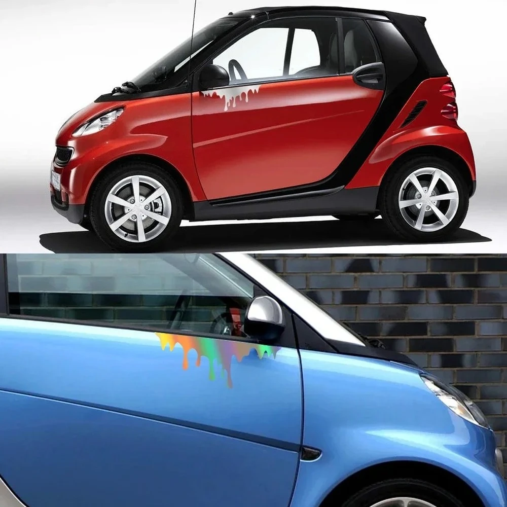 Blood Bleeding Car Sticker Decals Side Door Vinyl Water-resistant Bumper Decoration For Smart Fortwo Forfour 453 451 Accessories