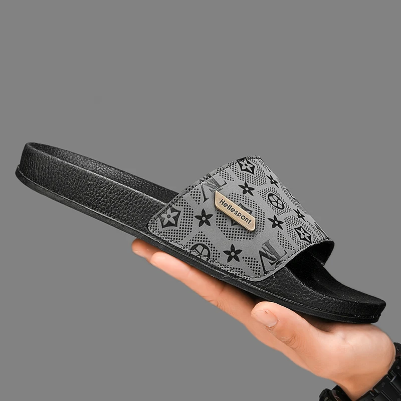 

Men's Sandals Slippers Breathable Lightweight Beachwear Anti-slip Large Size Comfortable Casual EVA Bottom Slippers