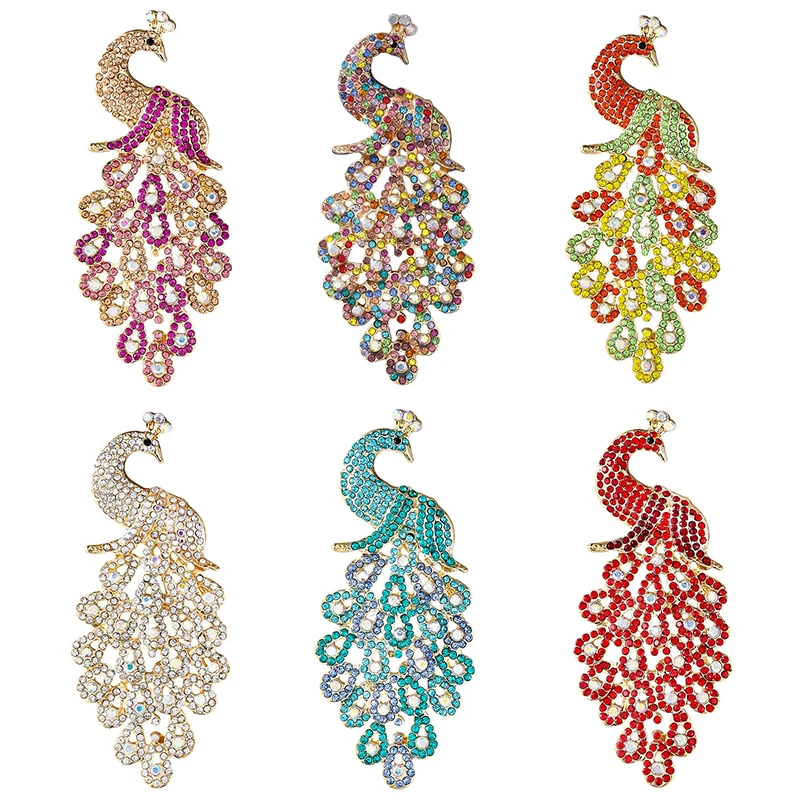 1Pc Chic Peacock Brooch for Women Men Fashion Peacock Animal Brooches Pins Jewelry Trendy Accessories Party Gifts 2026