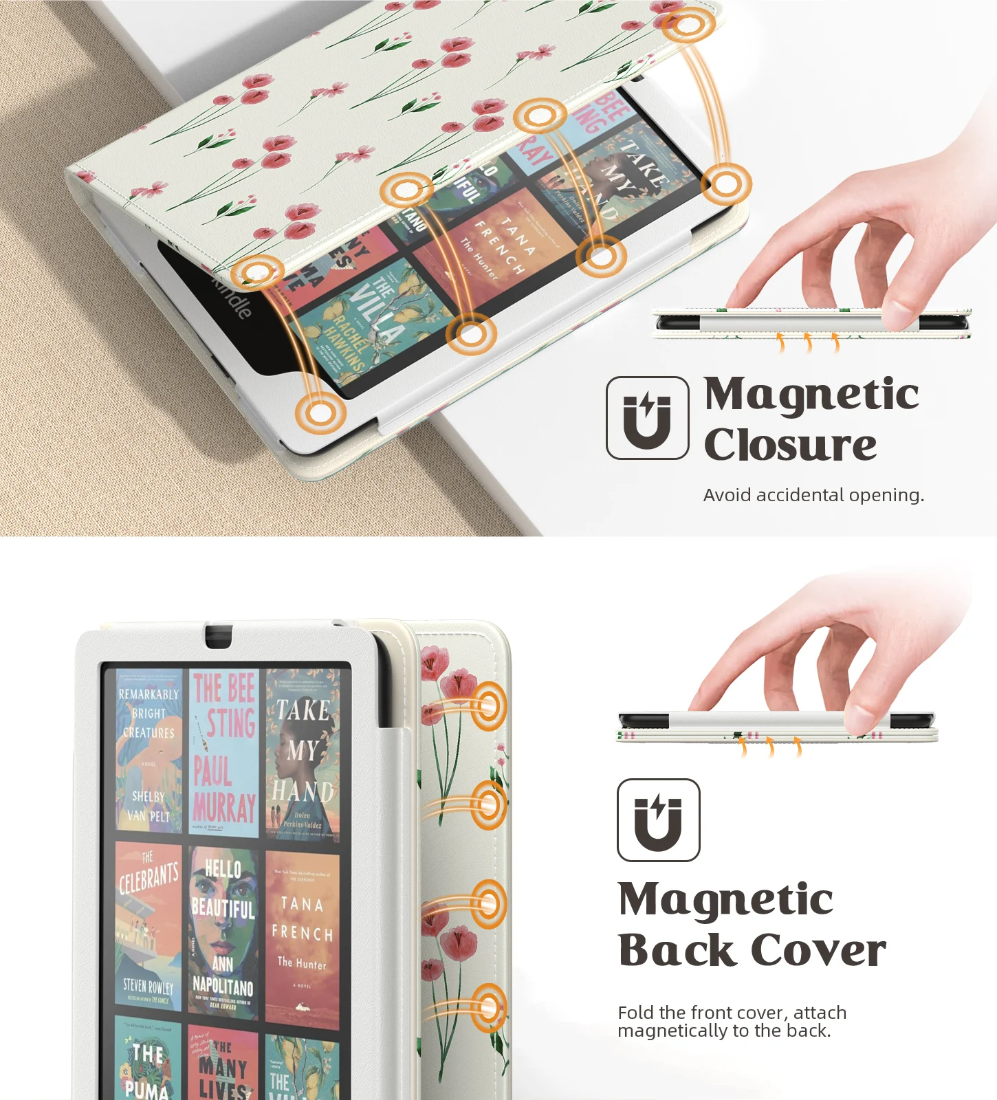 Etui MoKo do Kindle Paperwhite 7"/6,8" (12./11. generacji-2024/2021) i Kindle Colorsoft Signature Edition, wąska obudowa z PU — zdjęcie produktu 4