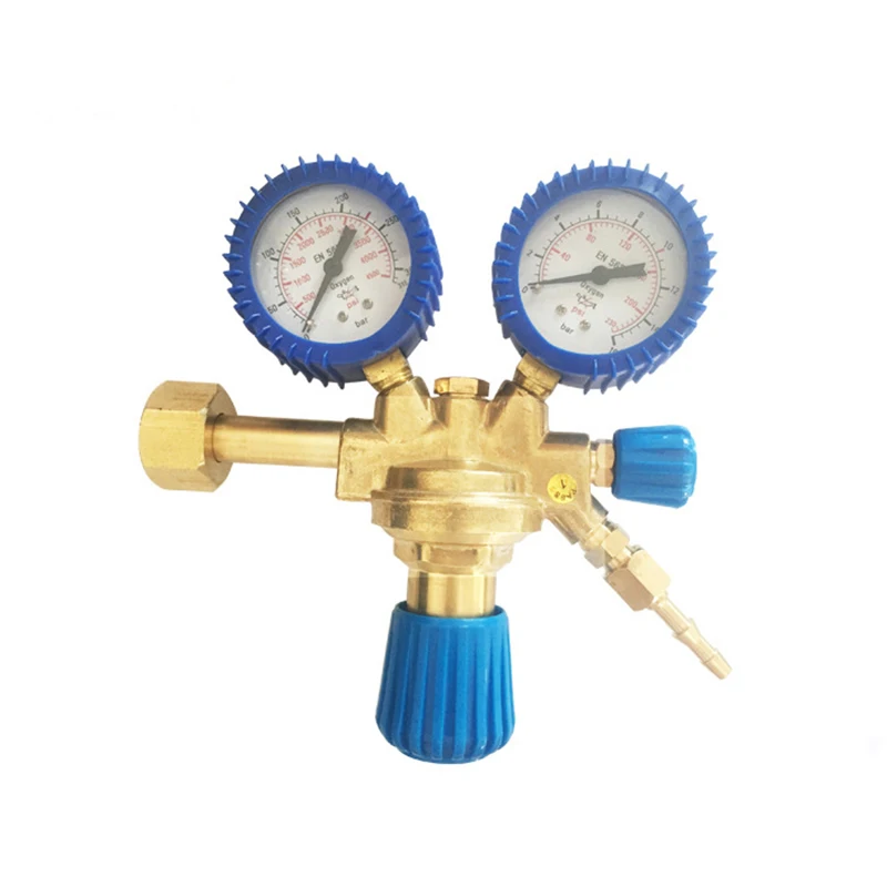 All Copper Oxygen Regulator Pressure Reducing Valve MIG TIG Flow Meter Gauge Gas Solid Brass Welding Fit Torch Cutting