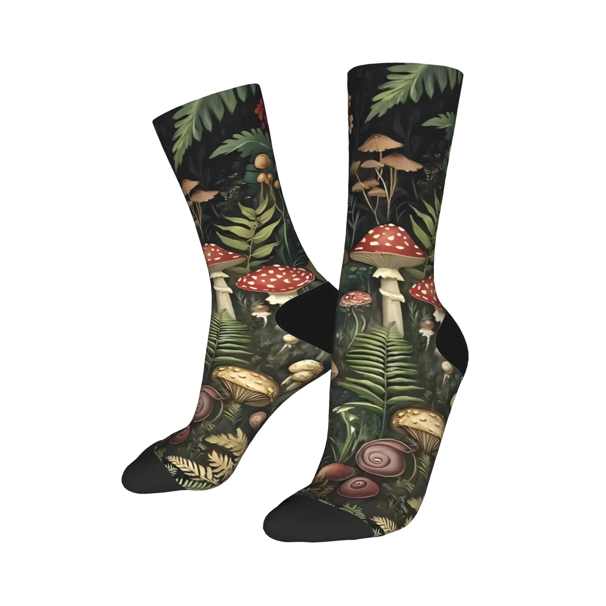 Happy Funny Male Men Socks Harajuku Mushroom Forest Cartoon Sock Polyester  High Quality Women Socks Spring Summer Autumn Winter