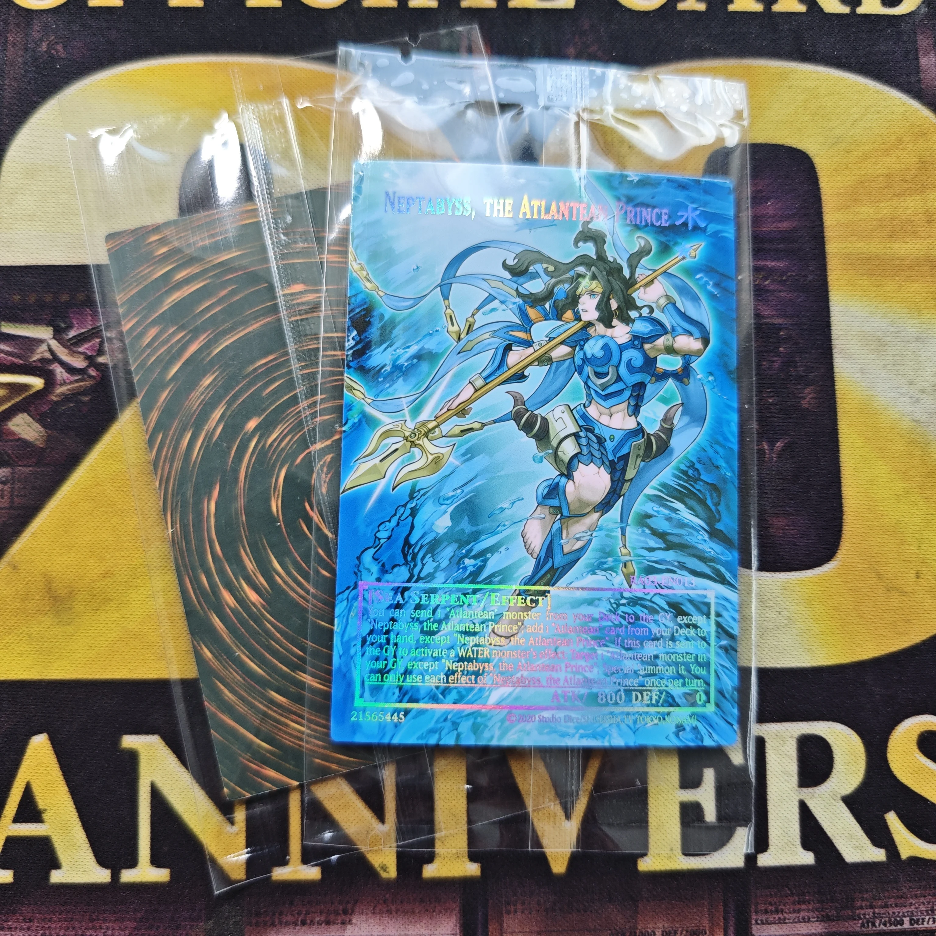 YuGiOh Mermail Atlantean DIY Full Picture Trading Card Not