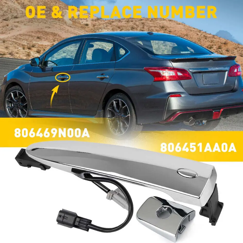 Exterior Door Handle For Nissan Sentra Leaf 2013-2018 Maxima Murano 2009-2014 Front Left Driver 12459871 806469N00A
