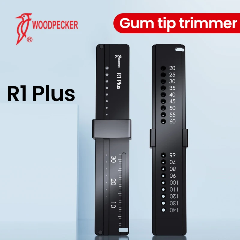 WOODPECKER R1 Plus Dental Tip Cutter, 18 Holes Laser Marking Rust-Resistant Alloy Blades