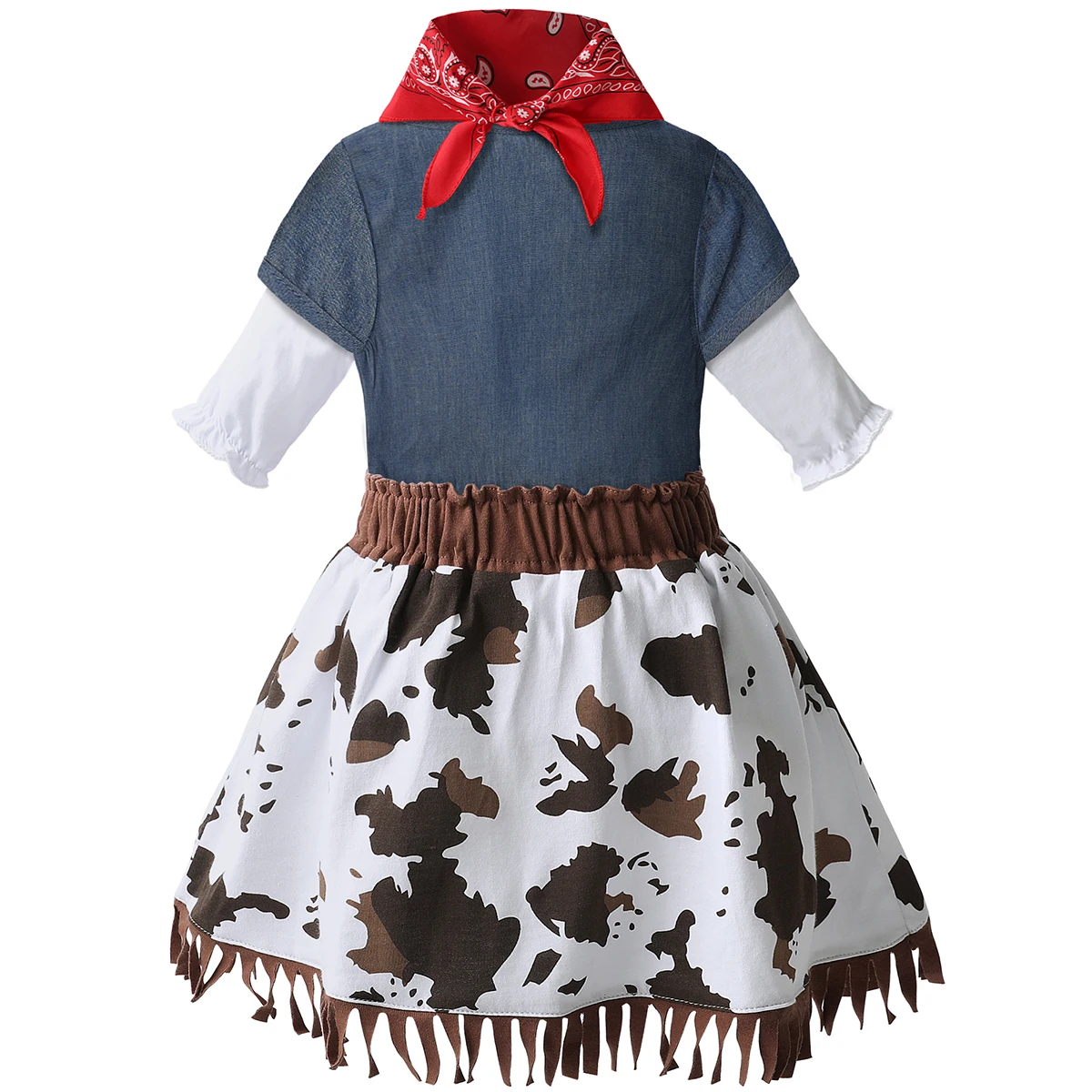 Cowgirl Halloween Costume for Girls Toddler Western Fancy Dress Outfit  Newborn Baby Carnival Skirt Infant Party Clothes 5PCS