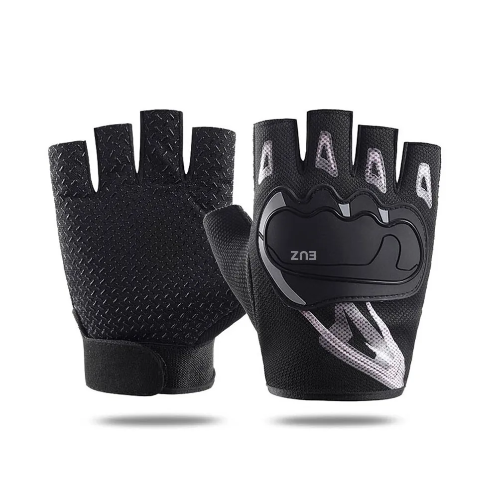 EUZ Bicycling gloves, Bike Gloves Men & Women Cycling Gloves Bicycle Gloves 5mm Absorbing Padded Half Finger Breathable