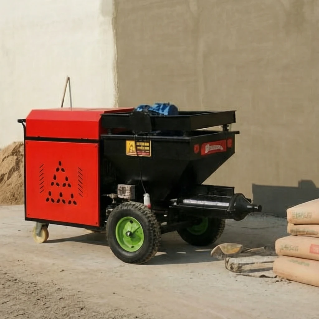 Factory Wholesale Cement Mortar Sprayer 4KW 220V/380V Optional Wall Plaster Spraying Machine
